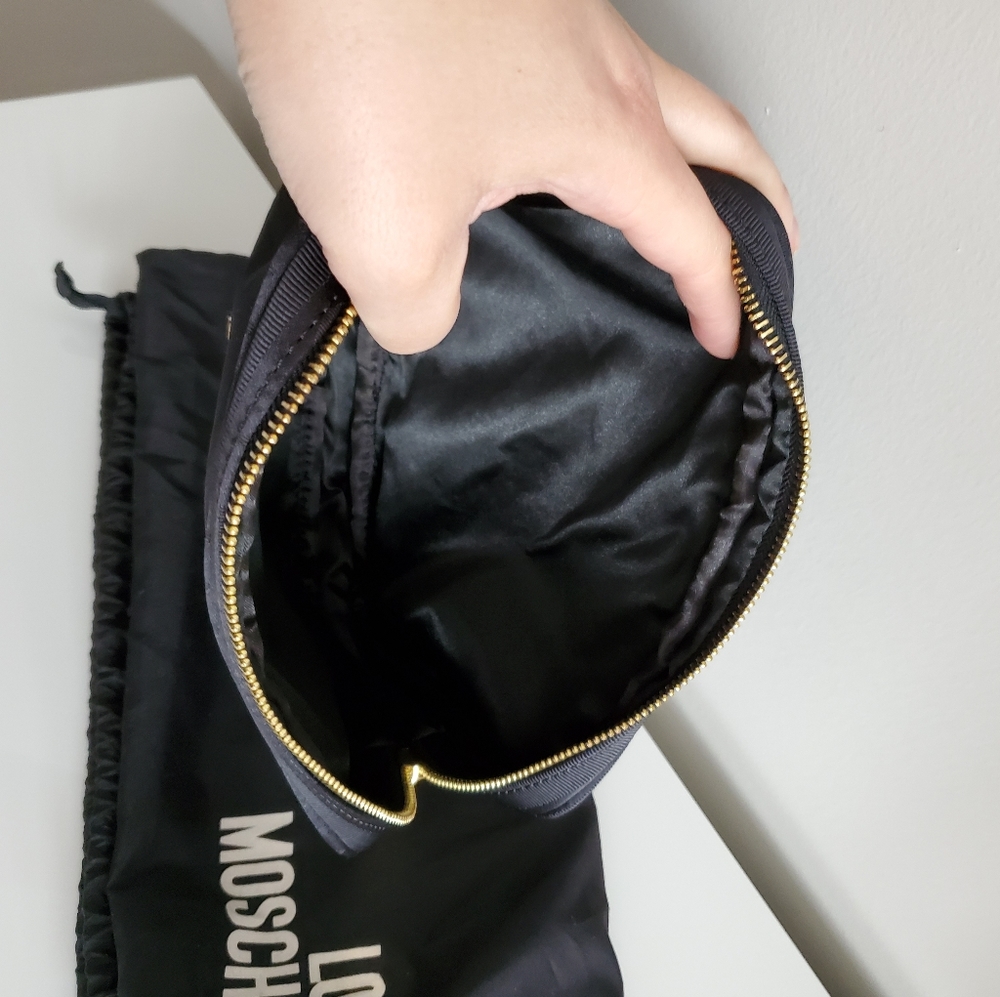 Like New! Love Moschino Nylon Makeup Bag/ Clutch - Picture 3 of 5